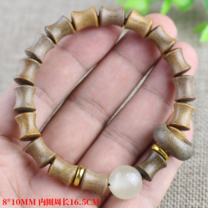 Wholesale Luminous Beads Ebony Wood Bracelet